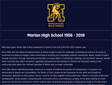 Tablet Screenshot of marianhigh.org